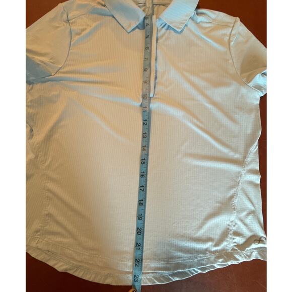 Free Fly Womens Elevate Sports Polo Light Blue Small Recycled Material - Picture 5 of 8